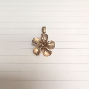 Vintage Na Hoku 14k Plumeria Flower Charm